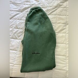 🌱🐢Green Aritzia Superworld Sweatpants size xxs